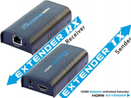Extender HDMI na 120m přes LAN, over IP