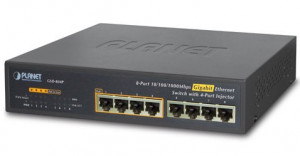PLANET 8-Port 10/100/1000Mbps mit 4-Port PoE Ethernet