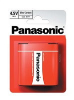 PANASONIC Zinkouhlíkové baterie - Red Zinc - blistr Plochá 4,5V balení - 1ks (00153699)