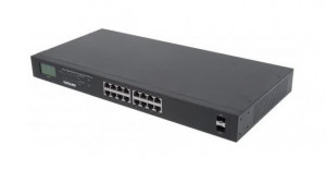 Intellinet 561259 16-Port Gigabit Ethernet PoE+ Switch s 2 SFP Porty