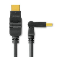 Kabel HDMI A - HDMI A M/M 2m, otočné zlacené konektory,HDMI 1.3b (ACKABI5062)