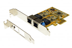 Exsys Dualport Síťová karta PCIe 10/100/1000 EX-6072-3