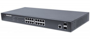 16-Port Gigabit Ethernet PoE+ Web-Managed Switch s 2 SFP Ports - IEEE 802.3at/af Power over Ethernet (PoE+/PoE) Compl