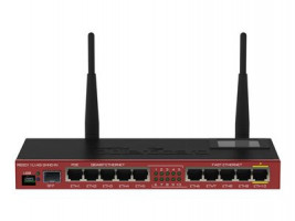 Mikrotik RB2011UIAS-2HND-IN wireless router Single-band (2.4 GHz) Gigabit Ethernet Black Bordeaux