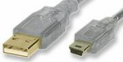 PremiumCord Kabel mini USB, A-B, 5pinů, 0,5m (8592220008727)