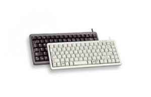 CHERRY klávesnice G84-4100 / lehká / mini/ drátová / USB 2.0 / bílá / EU layout