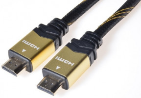 Kabel PremiumCord GOLD HDMI High Speed + Ethernet , zlacené konektory, 1,5m