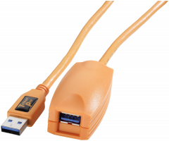 Tether Tools TetherPro USB 3.0 Active Extension 5 m, oranžová