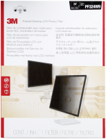 3M Černý rámový privátní filtr na LCD 24" Wide (16:9) (PF324W9)