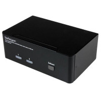 StarTech.com 2 Port Dual DisplayPort USB KVM Switch s Audio & USB 2.0 Hub, USB, Displayport, Audio,