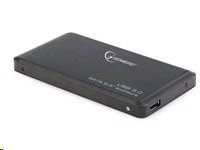 Gembird externí USB 3.0 case, 2,5" SATA, černý hliník