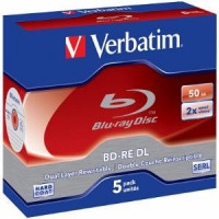 Verbatim Blu-ray BD-RE Dual Layer [ jewel case 5 | 50GB | 2x | HARD COAT ] (43760)