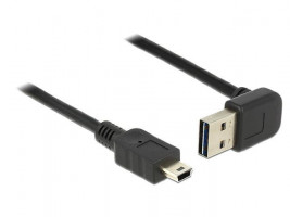Delock kabel EASY-USB 2.0-A male up/down angled > USB 2.0 mini male 1 m (83543)