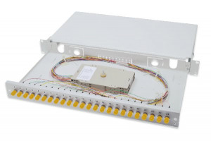 DIGITUS Professional Fiber Optic Splice Box, Equipped, ST, OS2 (DN-96311/9)