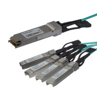 StarTech.com QSFP4X10GAO3 3m QSFP+ 4x SFP+ Černá optický kabel