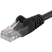 PremiumCord Patch kabel UTP RJ45-RJ45 CAT6 0.5m černá (sp6utp005C)