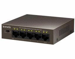 Tenda TEF1105P-4-63W-EU network switch Fast Ethernet (10/100) černá Power over Ethernet (PoE)
