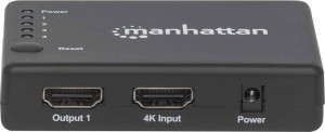 Manhattan 4K kompakter 4-Port HDMI-Splitter, černá