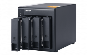 QNAP TL-D400S storage drive enclosure 2.5/3.5 HDD/SSD enclosure černá Gray