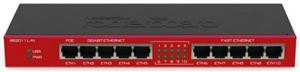 Mikrotik RB2011IL-IN network switch Gigabit Ethernet (10/100/1000) červená Power over Ethernet (PoE)