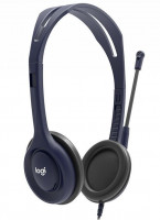 Logitech Headset On-Ear 5er-Pack Wired 3.5mm Headset with Mic - mid night blue
