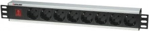 Intellinet černá surge strip rack 19 230V/10A