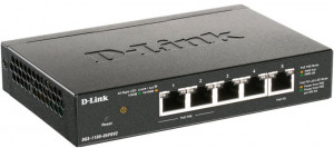 D-Link DGS-1100-05PDV2 network switch Managed Gigabit Ethernet (10/100/1000) Power over Ethernet (PoE) černá