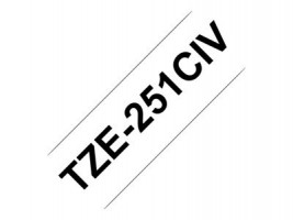 Brother TZe-231CIV 20ks, 12 mm černý text na bílém podkladu