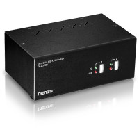 TRENDnet KVM 2-Port DVI USB Switch s Audio USB 2.0 Hub
