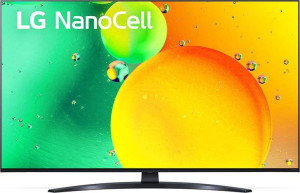 LG NanoCell 65NANO763QA 4K Ultra HD Smart TV Wi-Fi černá
