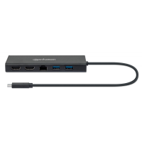 Manhattan USB3.2 Gen1 USB-C auf Dual-HDMI Multiport-Adapter