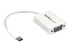 StarTech adaptér USB-C na VGA, bílý
