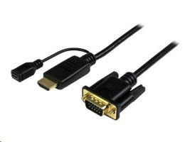 StarTech HDMI na VGA aktivní redukce, 1.8m