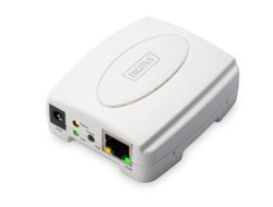 Digitus Tiskový server USB, 1 port, 1x RJ45, 1x USB A, USB 2.0 Pro všechny běžné O/STiskový server USB, 1 port, 1x RJ45,