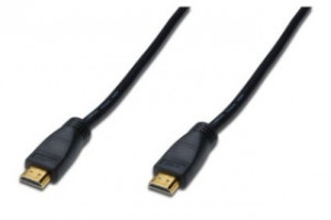 HDMI kabel Digitus HighSpeed Ethernet V1.3 3D GOLD A M/M 30.0m se zesilovačem (AK-330105-300-S)