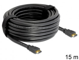 Delock kabel vysokorychlostní HDMI s Ethernetem - HDMI A samec > HDMI A samec, 15 m (82710)